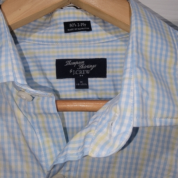 J. Crew Blue Casual Button Down Shirt Lightweight Cotton - Picture 2 of 2